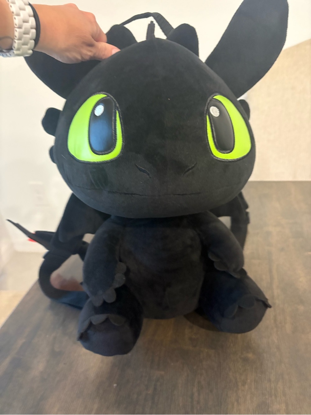 Toothless Plush Kids Backpack - Black